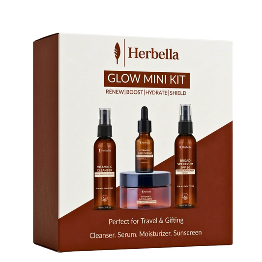 Glow Mini Kit : Complete 4-Step Daily Skincare Routine.